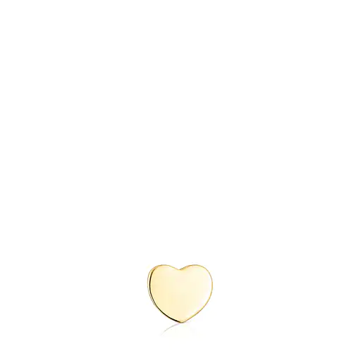 Piercing de orelha TOUS com motivo de coração em ouro