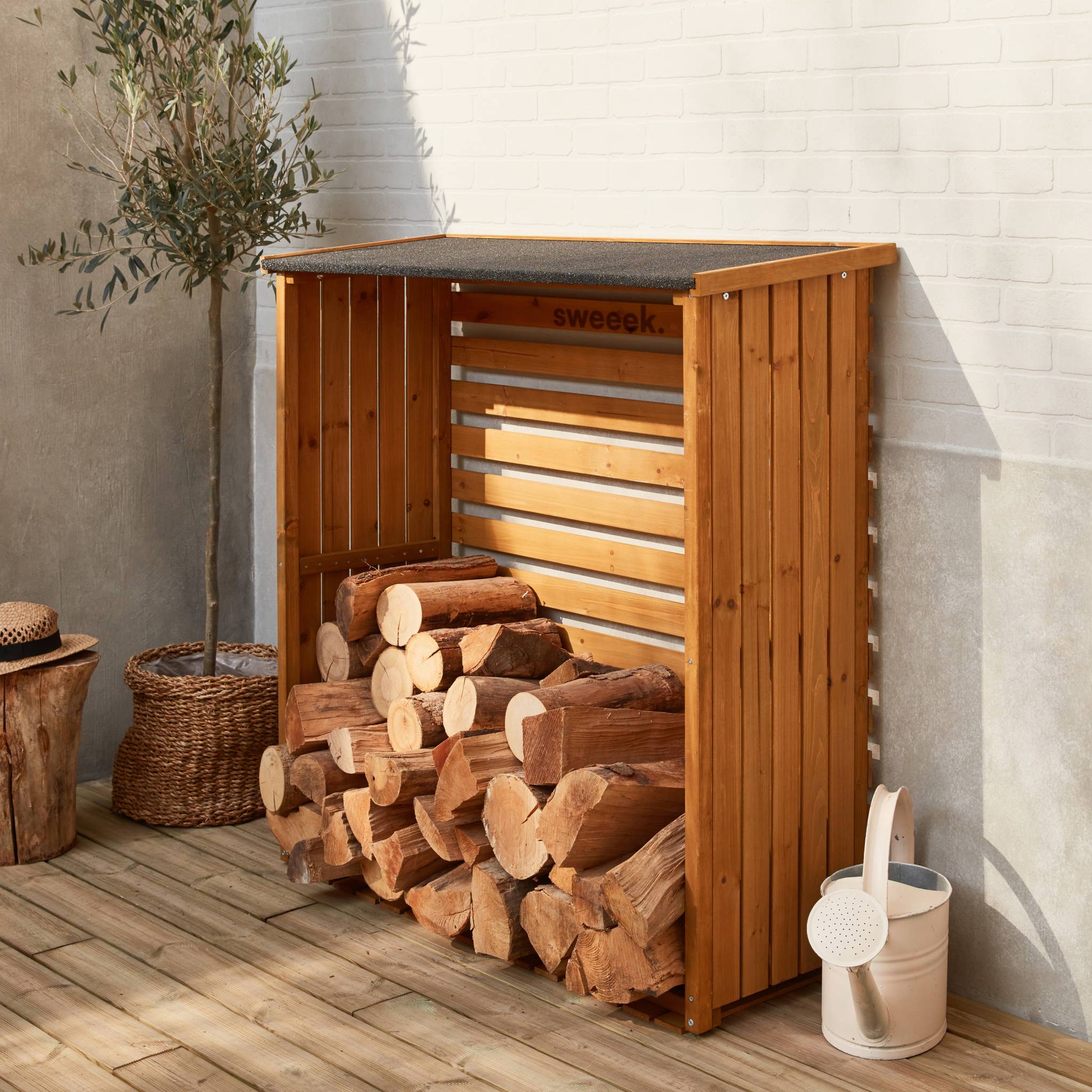 sweeek - Houthok 120x45x120cm, hout
