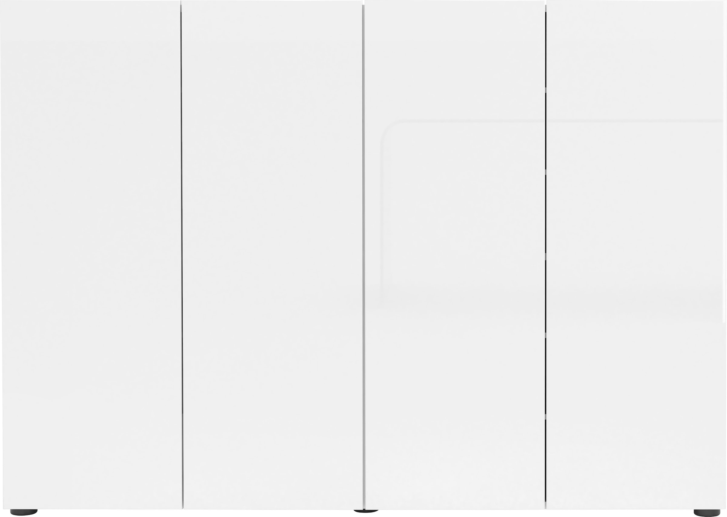 INOSIGN Schuhschrank »MISTER- Schuhregal, Made in Italy, 12 Fächer, 10 Einlegeböden« Breite 160 cm, 4 Türen, Hochglanz Lackierung