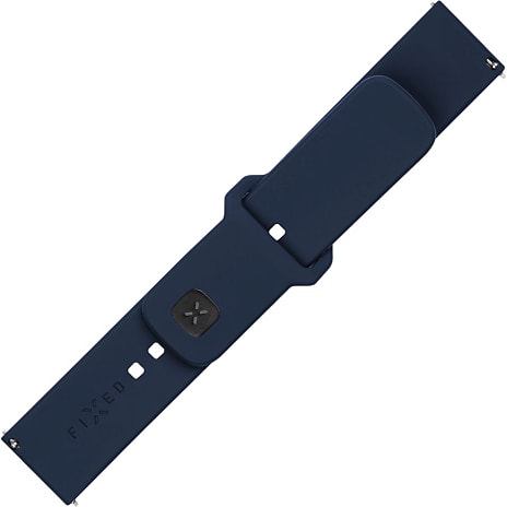 Fixed urrem silikone 20 mm - blå