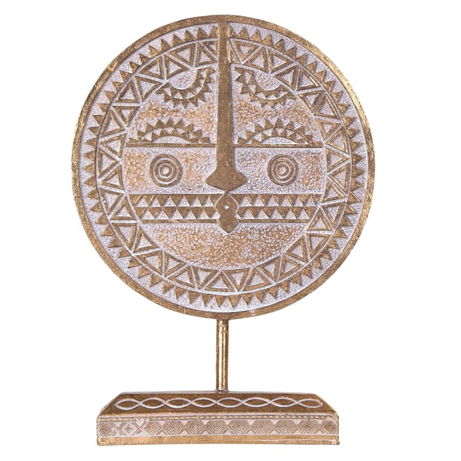 Standdeko - Scheibe - aus Polyresin - ca. 19,5 x 8 x 27,5 cm