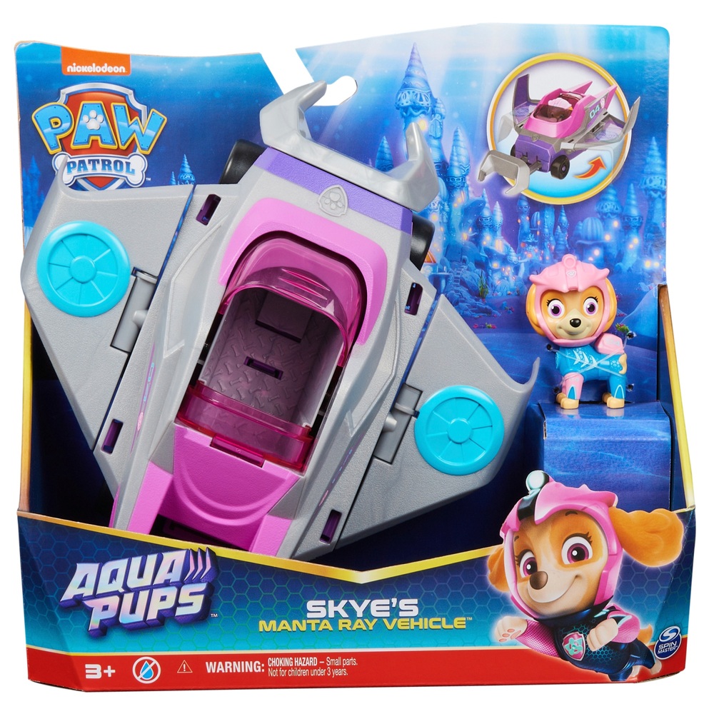 PAW Patrol Aqua Pups – Skyes Mantarochen-Rettungsfahrzeug