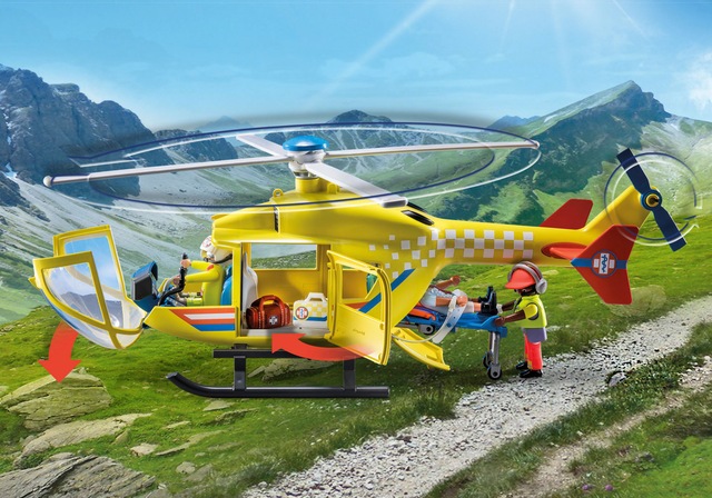 Playmobil® Konstruktions-Spielset »Rettungshelikopter (71203), My City Life« Made in Europe