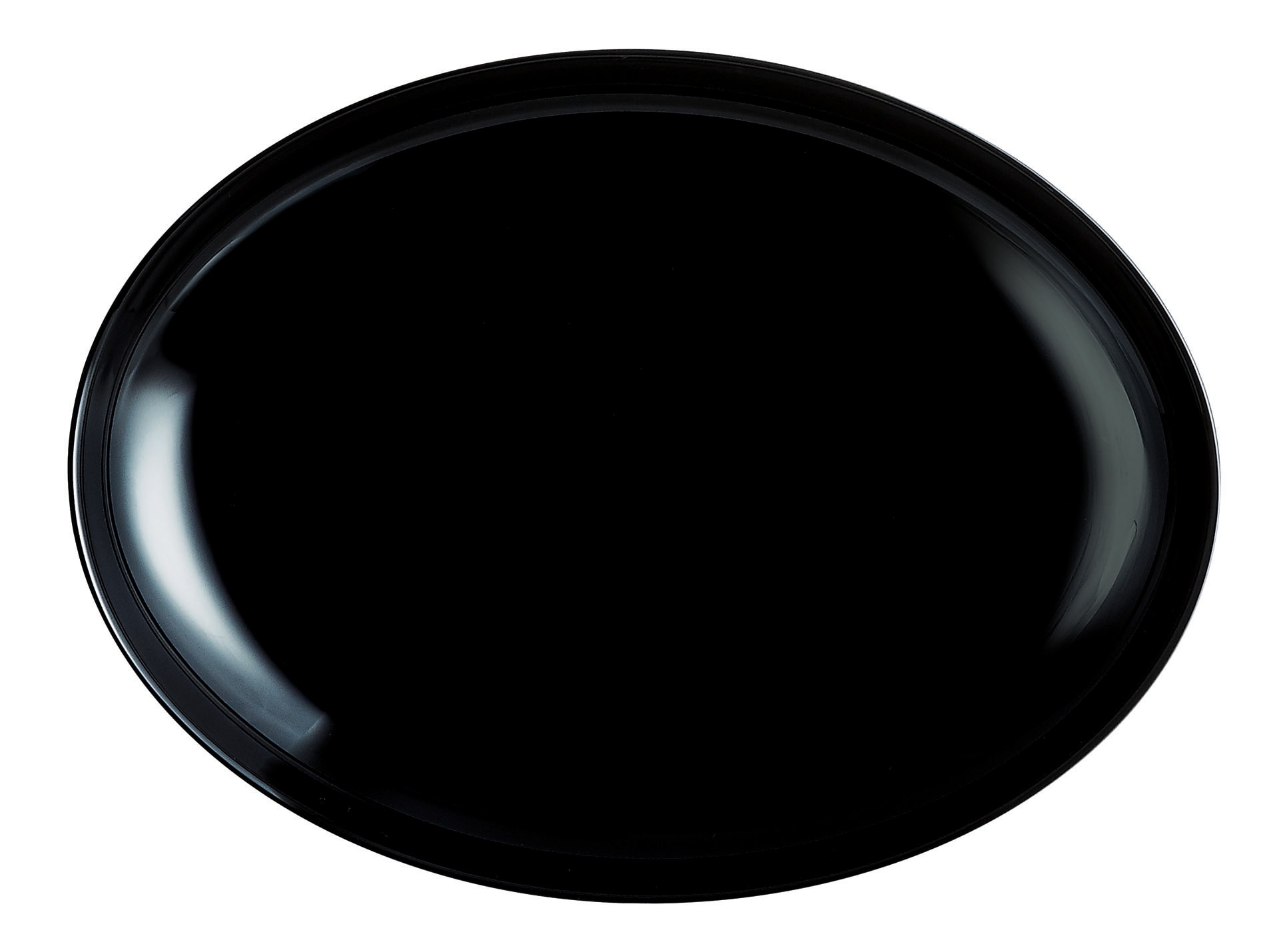 CreaTable Barbecueteller ITALIEN PARTY Glas schwarz