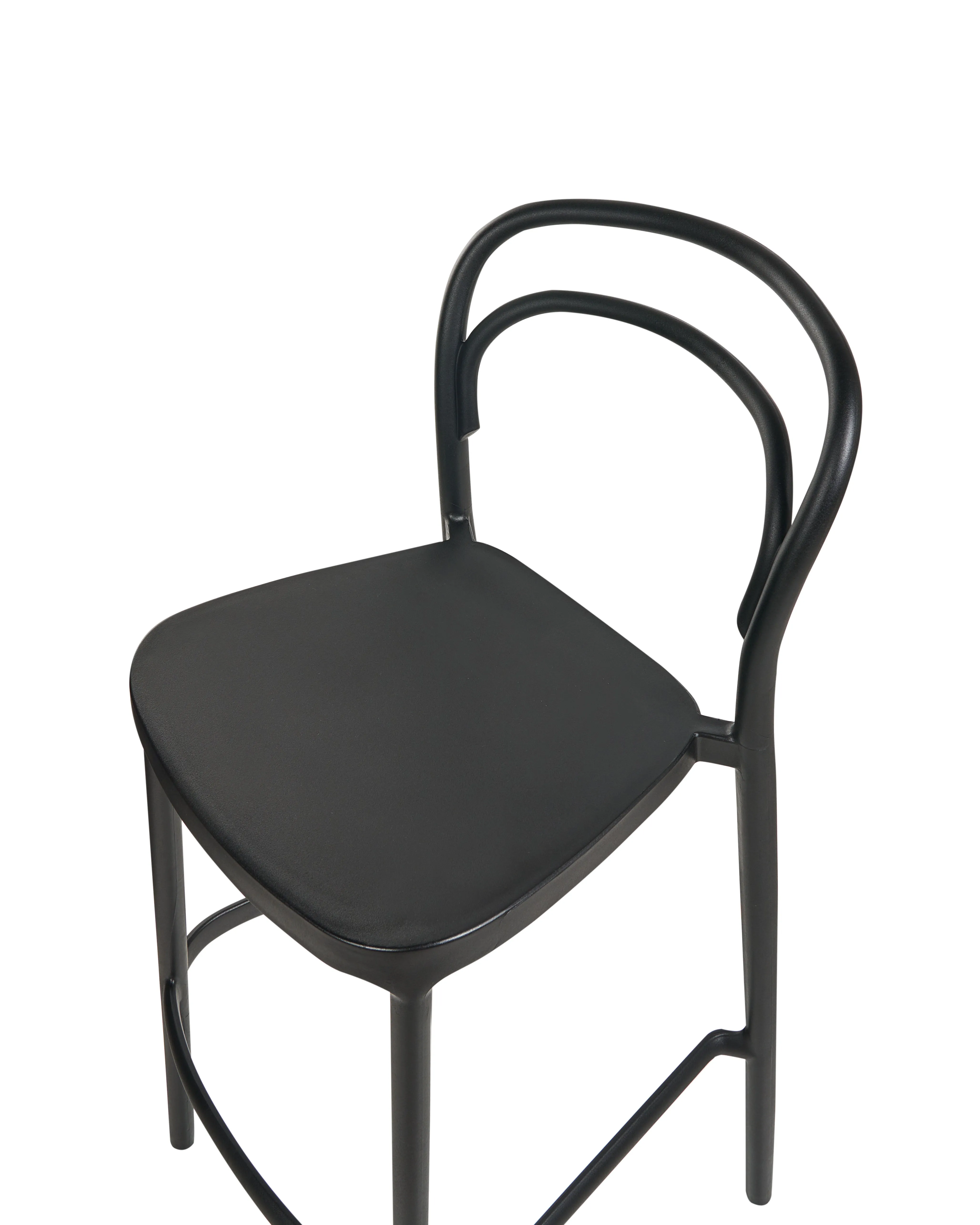 Set van 2 tuinbarkrukken PORANO Zwart