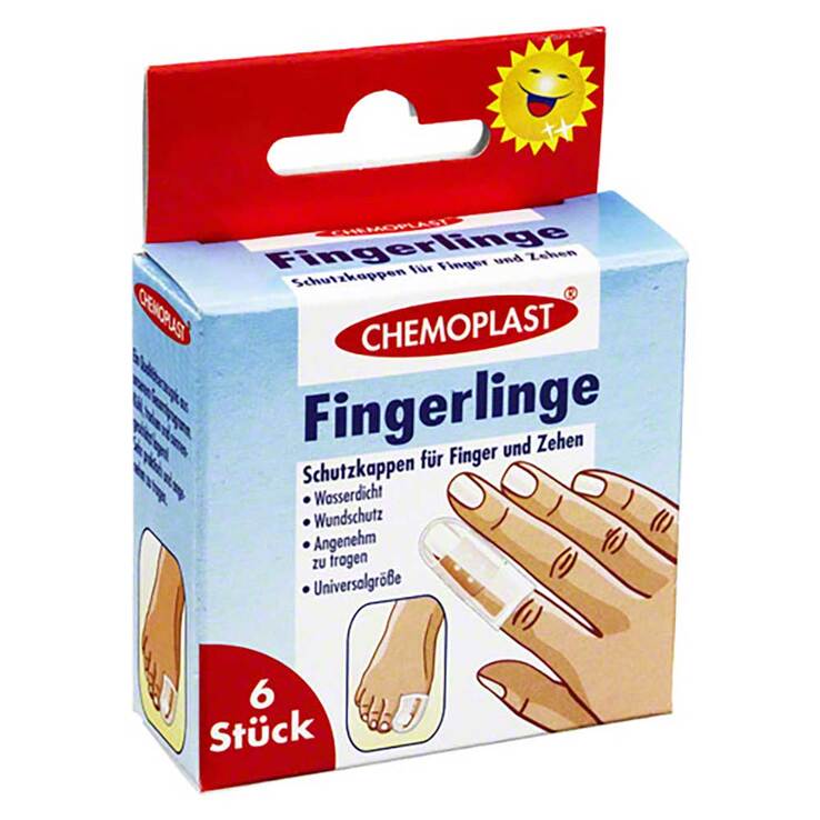 Fingerlinge Schutzkappen für Finger und Zehen, 6 St
