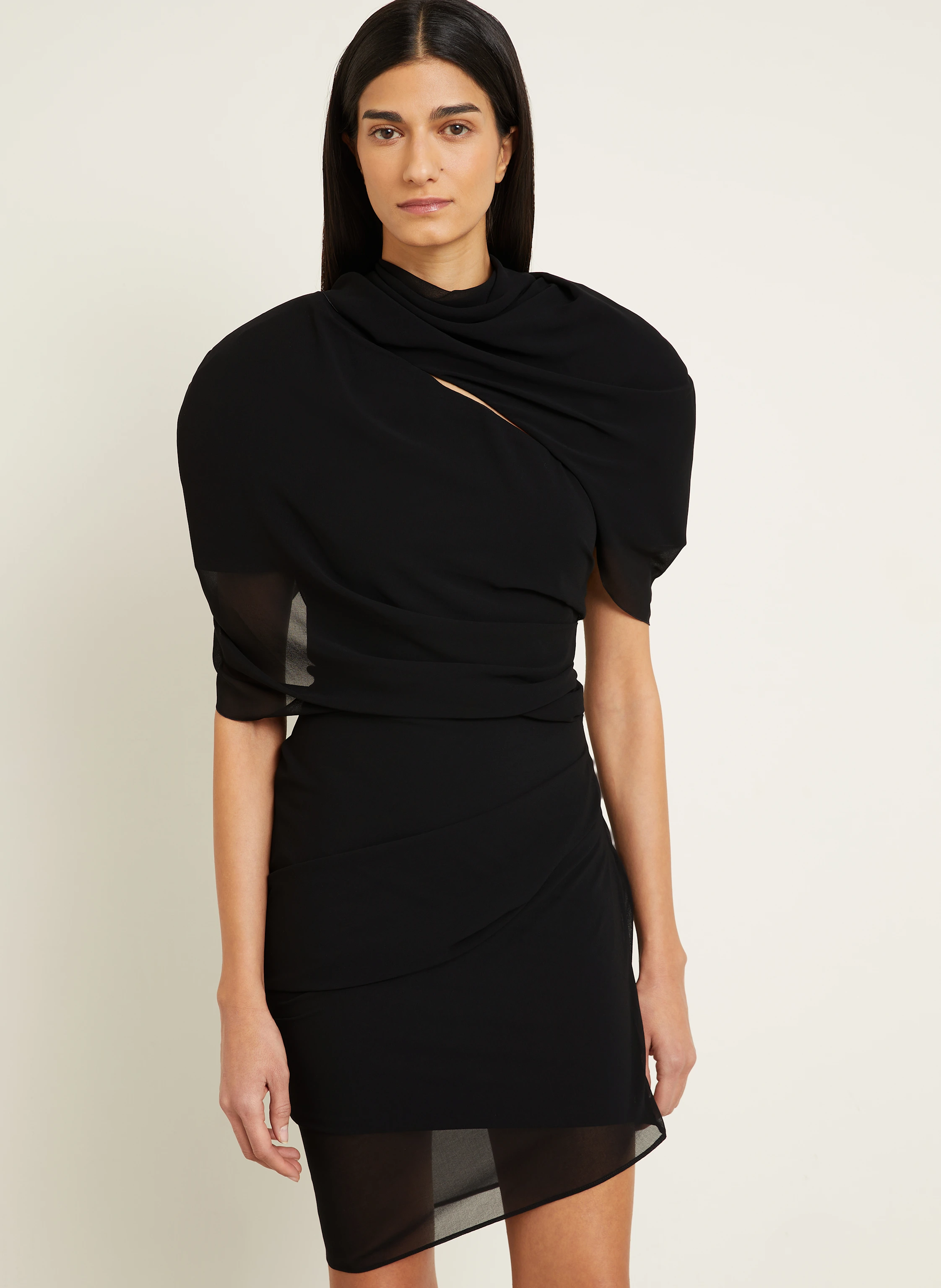 JACQUEMUS Cocktailkleid LA ROBE CASTAGNA mit Cut-out
