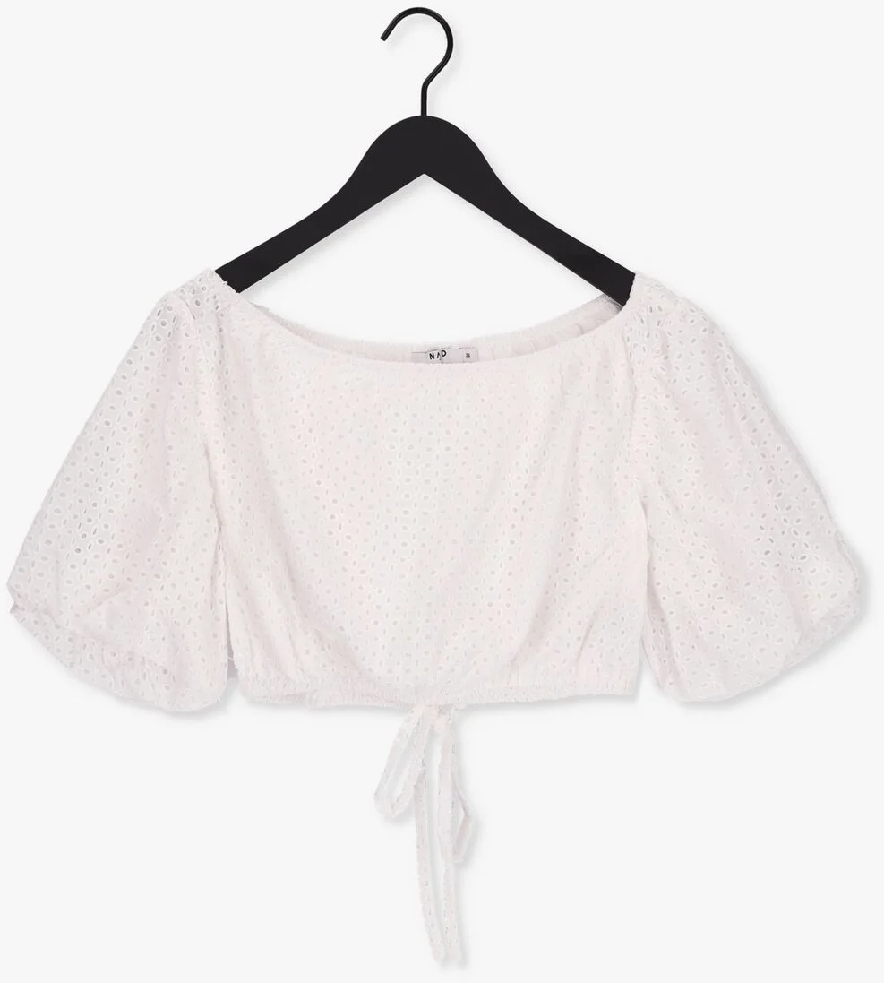 NA-KD witte na-kd top off shoulder anglais topc