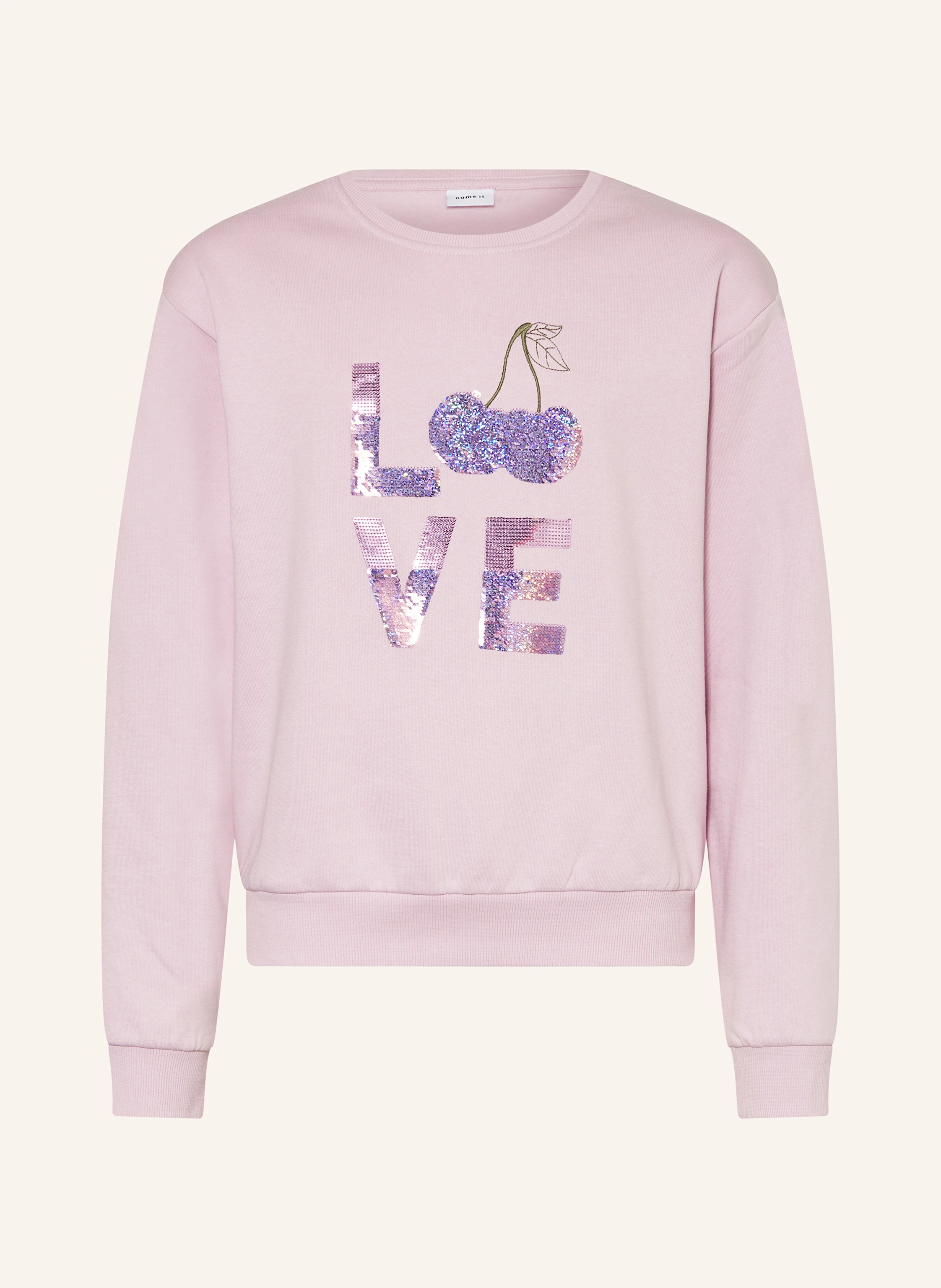 name it Sweatshirt mit Pailletten