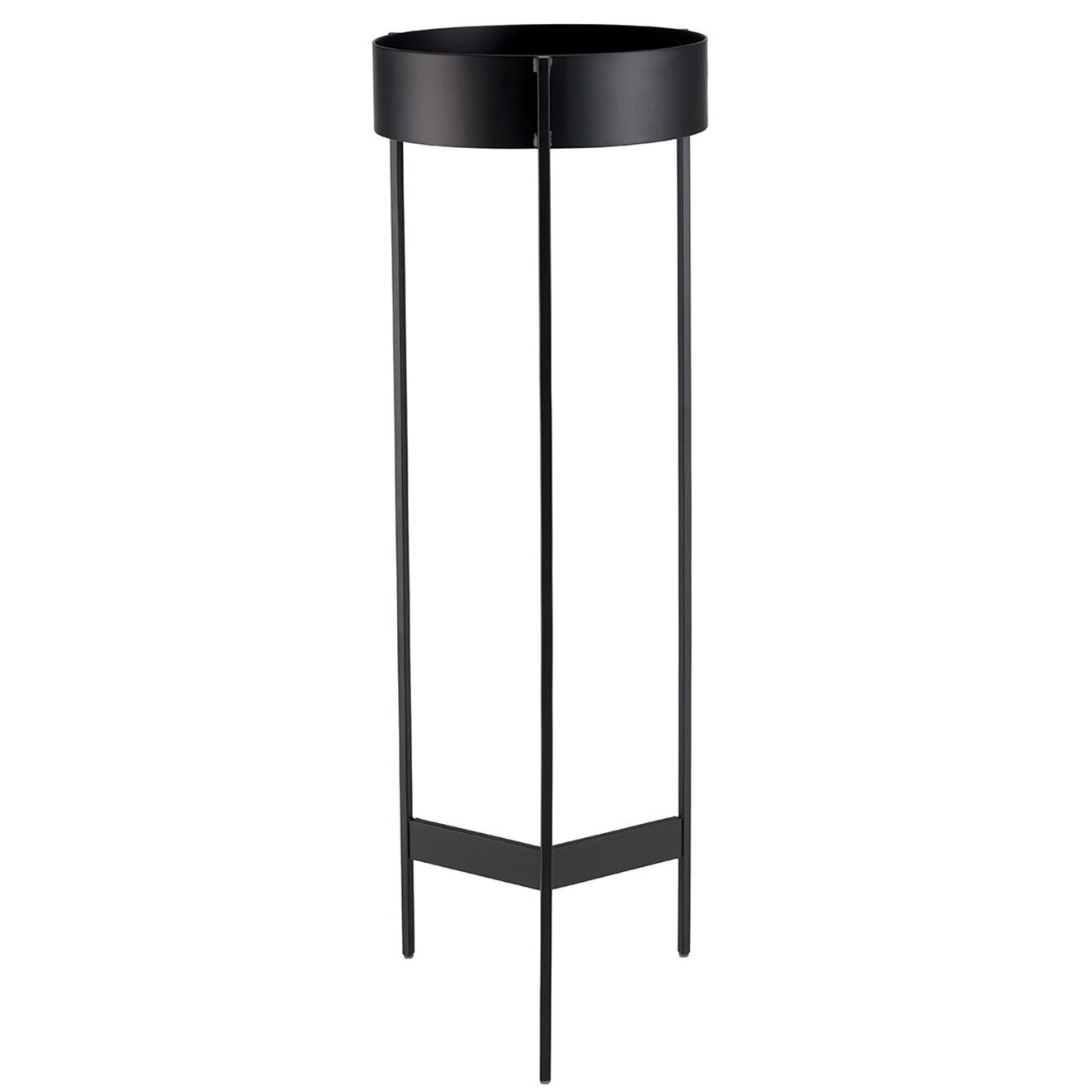Macabane Sellette ronde / porte-plantes Gm Daly noir - 31x31x90 cm