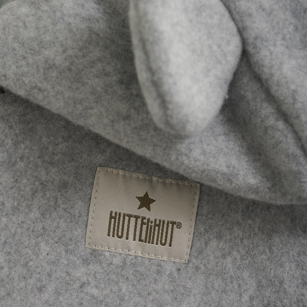 Køb Huttelihut Light Grey Melange Jakke Ears Bomuld Fleece