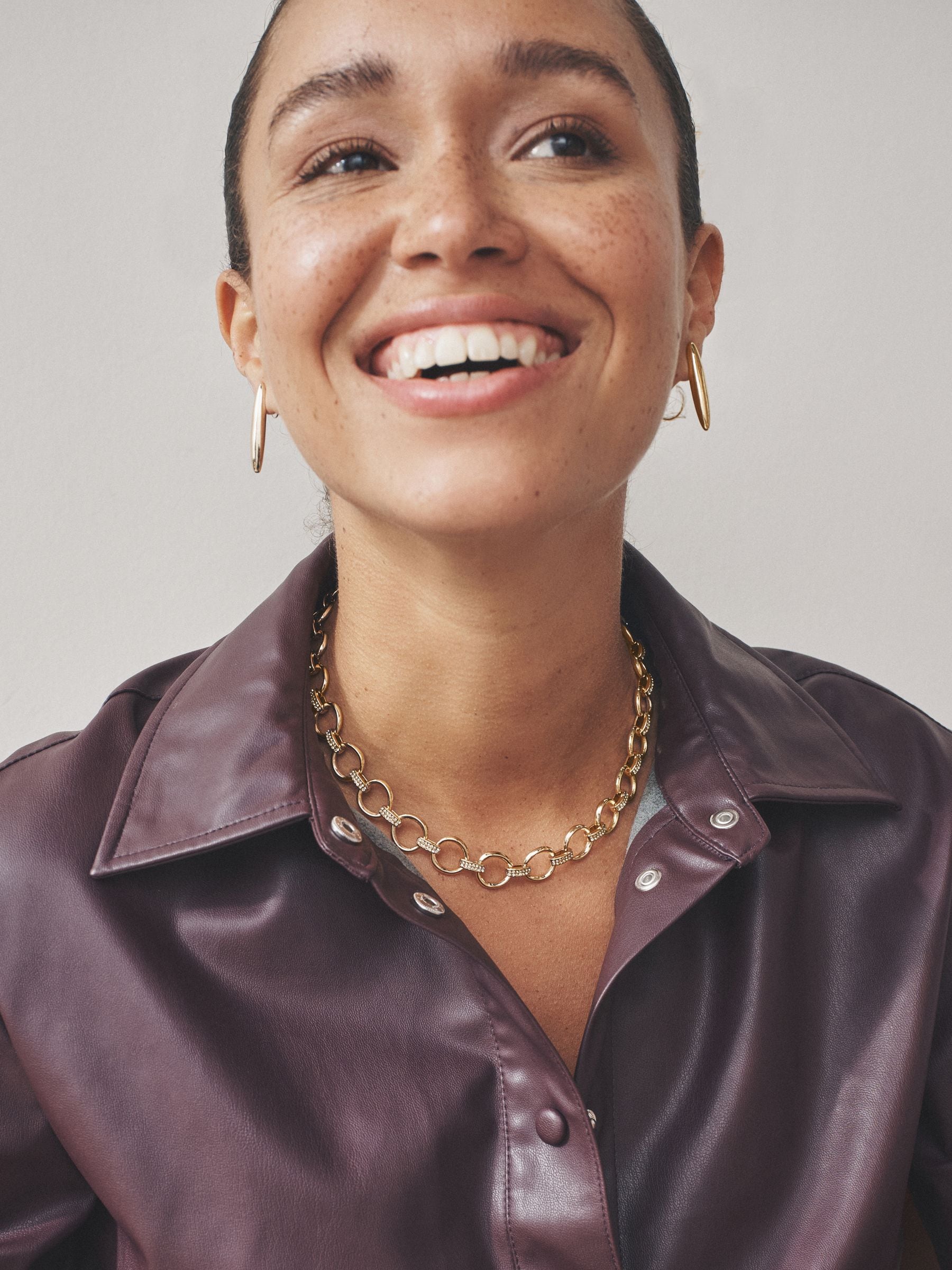 Goudkleurig - Sparkle Detail Chain Necklace