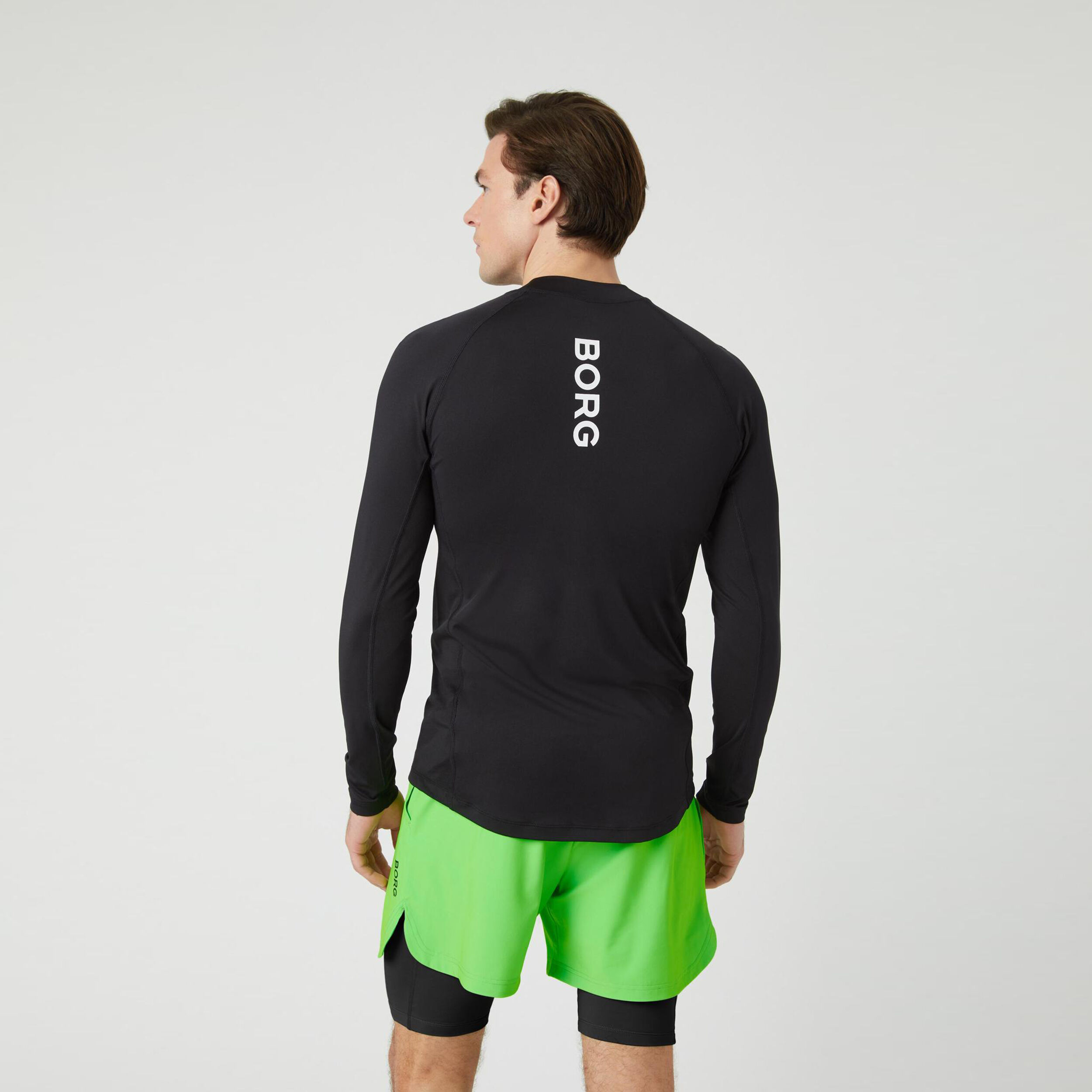 Björn Borg Mock Neck Haut Manches Longues Hommes - Noir