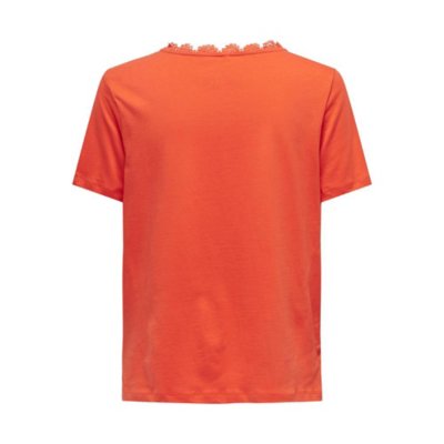 Tee-shirt à manches courtes femme Onlduffy Lace Mix ONLY