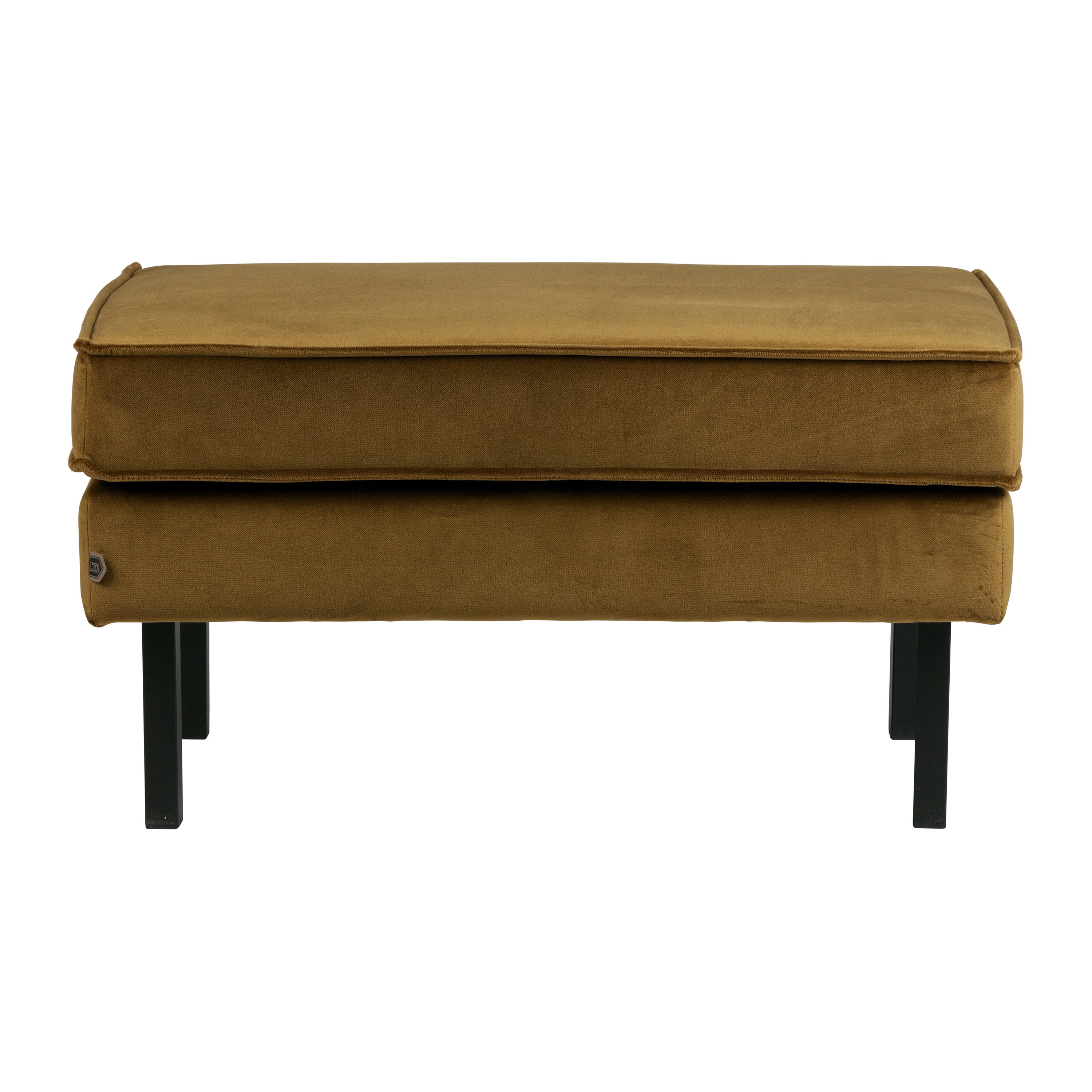 WOOOD Rodeo Hocker - Velvet - Honinggeel