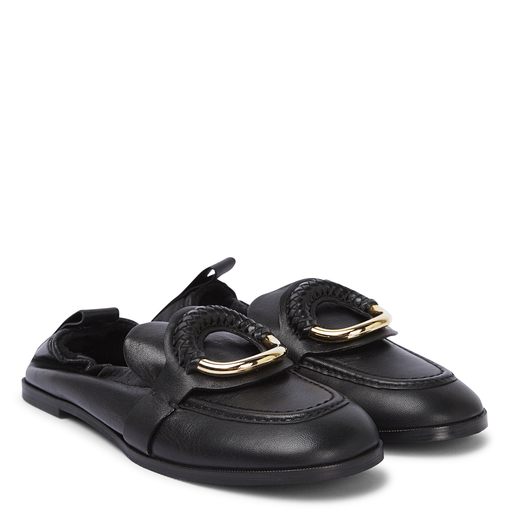HANA - Mocassins à bouts ronds | Noir