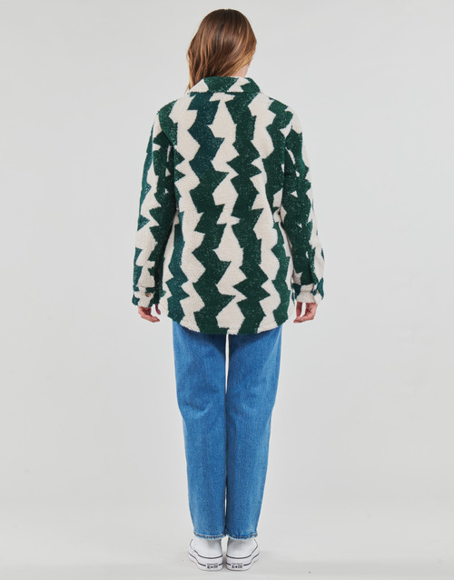 Volcom - SILENT SHERPA JACKET - Blanc / Vert