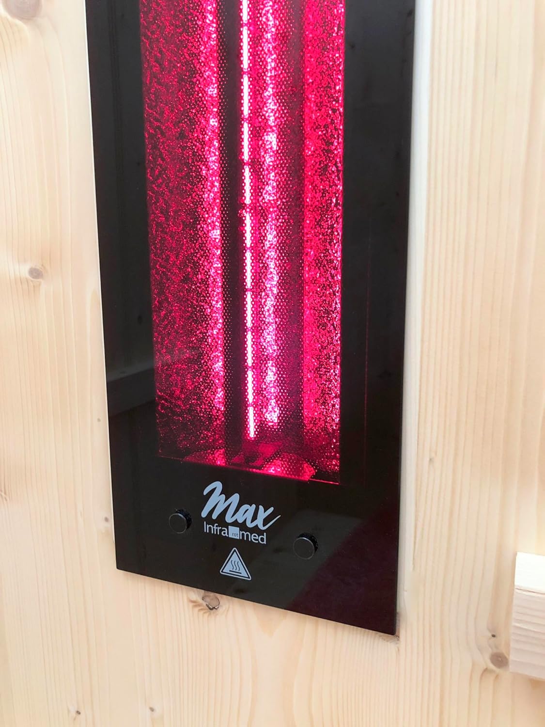 SET frameless InfraROTmed MAX© Tiefenwärmestrahler 2x 500W Rückenstrahler + Steuerung icon 2 TOUCH, Infrarotstrahler für Sauna und Infrarotkabine, Vollspektrumstrahler (2x500W + Steuerung)