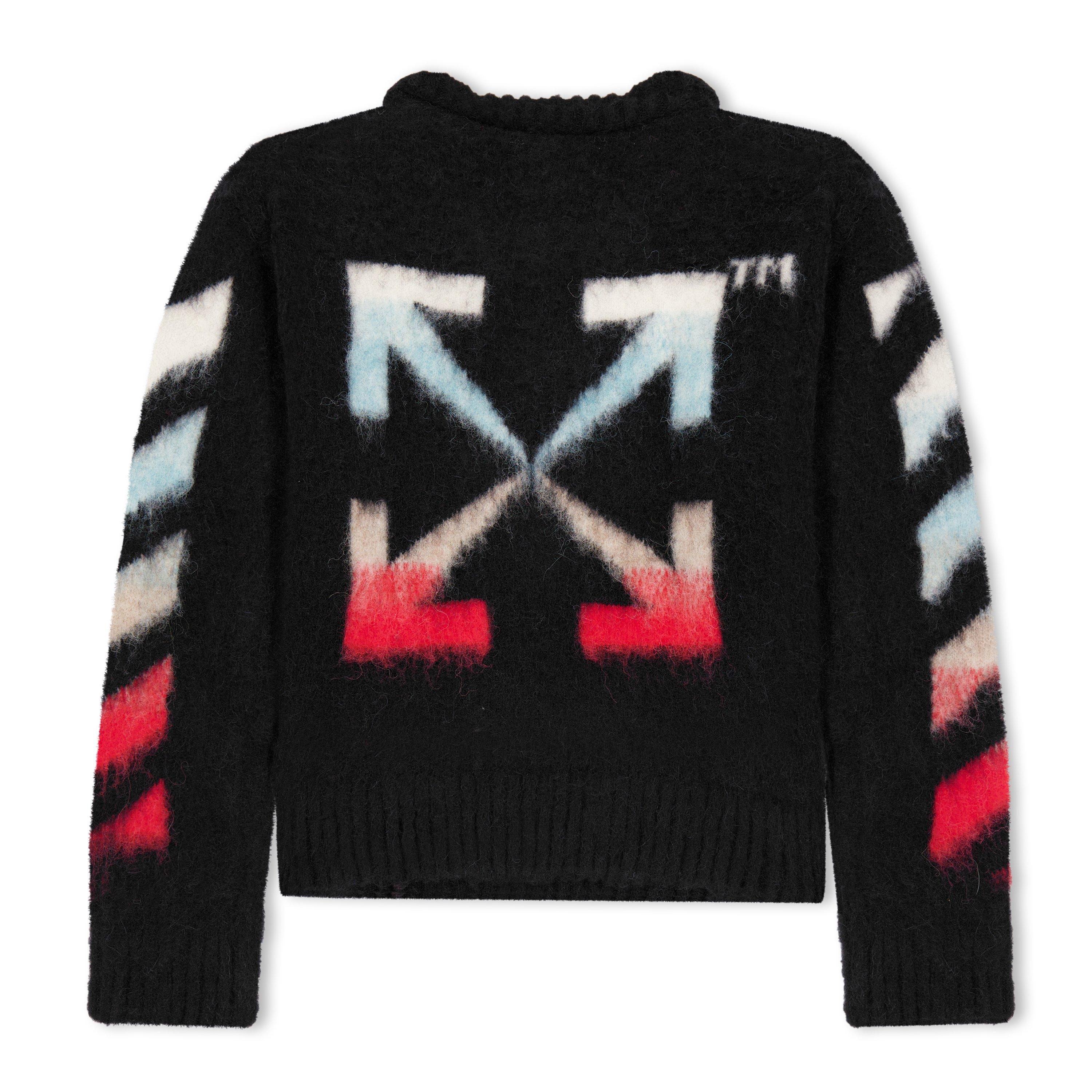 Off White Logo Print Sweater Juniors