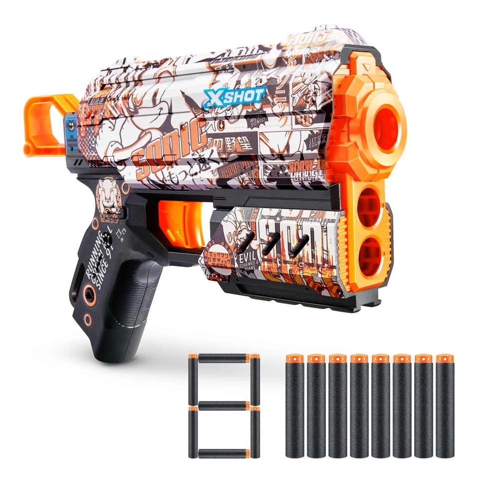 S001-X-SHOT-SKINS-FLUX(8 Darts) SONIC Assorteret