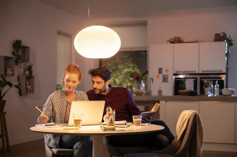 Philips Hue White Color Ambiance Flourish  Pendel - Hvid BT