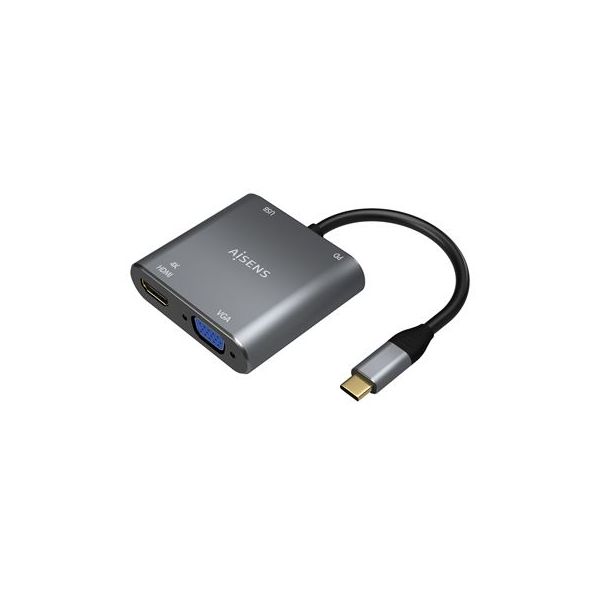 Aisens Adaptador Gráfico USB Cinzento - A109-0626
