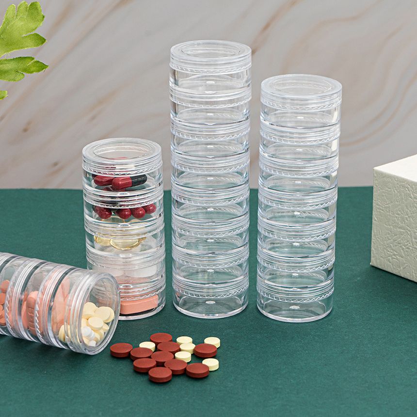 Honeyfluff - Transparante plastic pillendoos