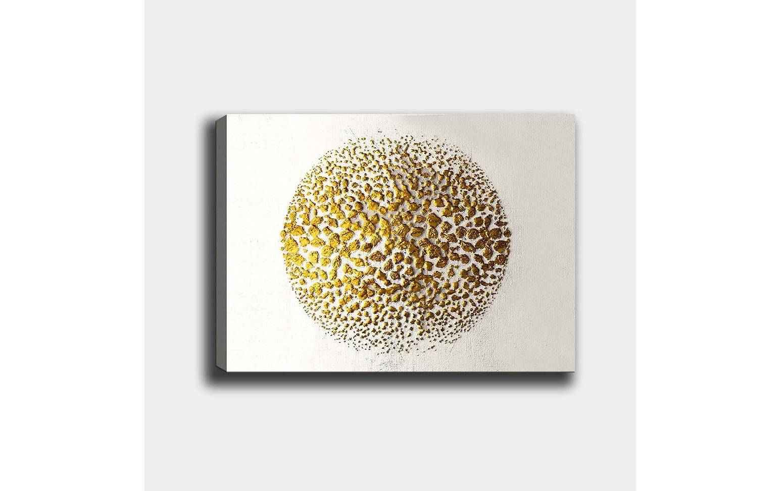 Bild Golden Circle 70 x 100 cmDekorative Leinwandmalerei