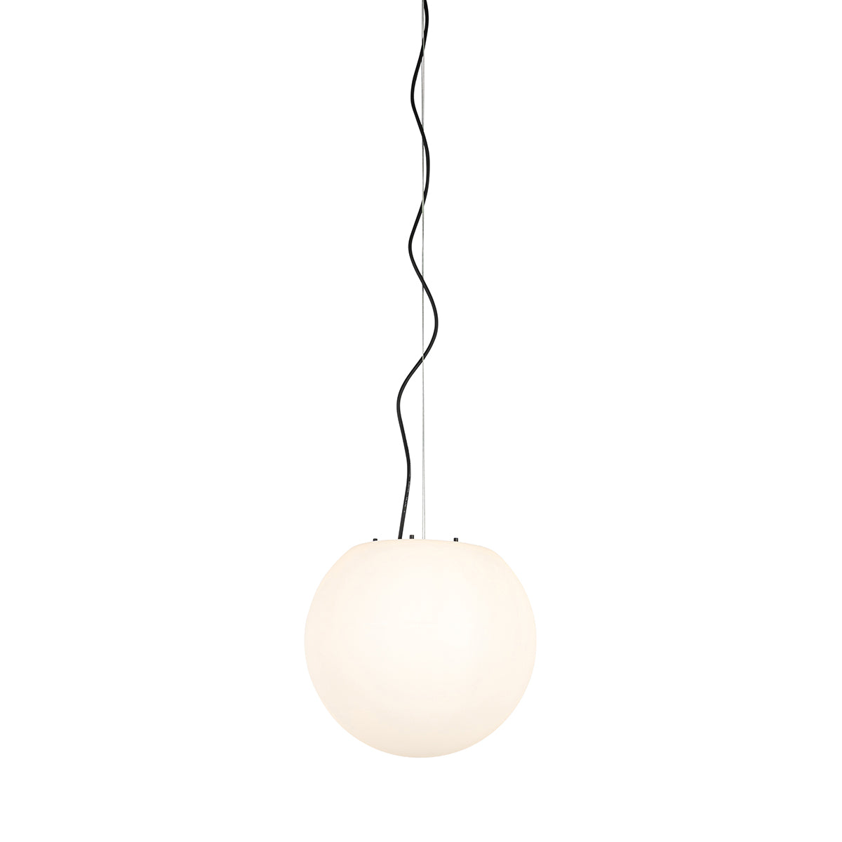 QAZQA Moderne buiten hanglamp wit 35 cm IP44 - Nura