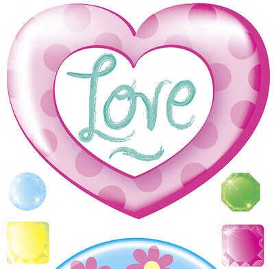 RoomMates Wallsticker Girly Wall