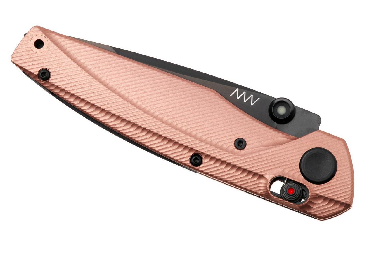 ANV A100 BB, A100-034 Black DLC Elmax, Rose Gold Aluminum, zakmes