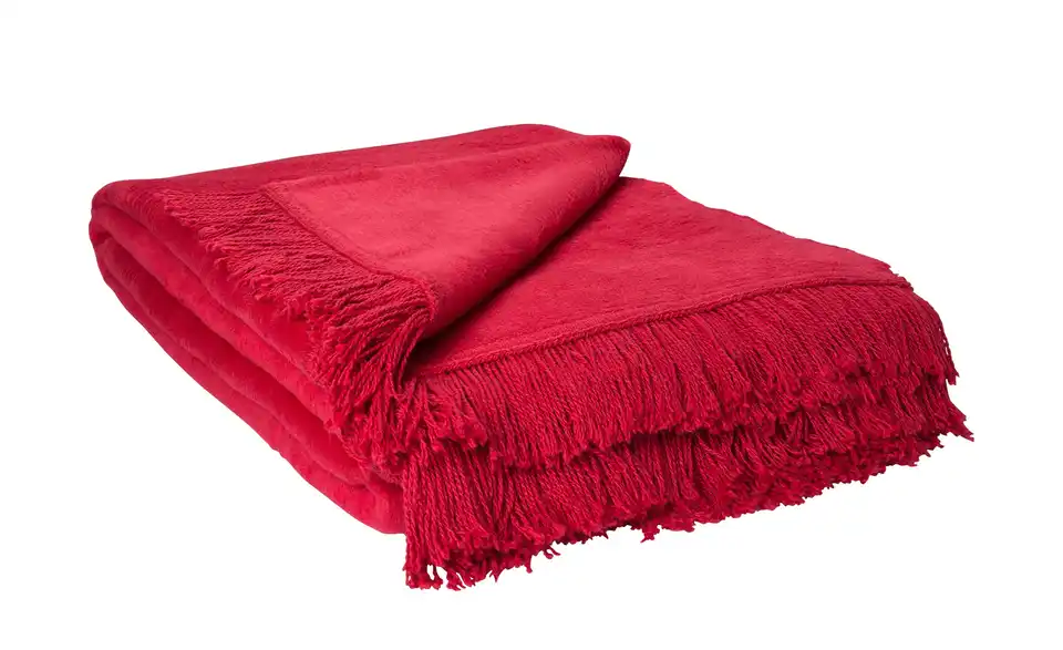 como Kuscheldecke mit Fransen Sophia