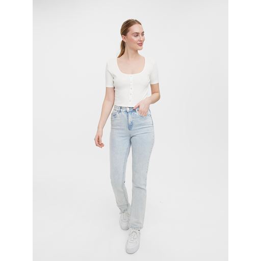 Vero Moda Natasha Crop Top, Snow White, XS