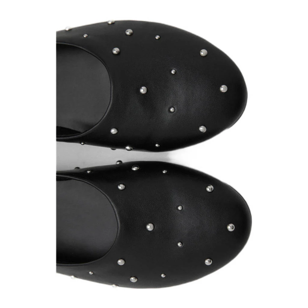 MANGO TEEN ballerina's met studs zwart