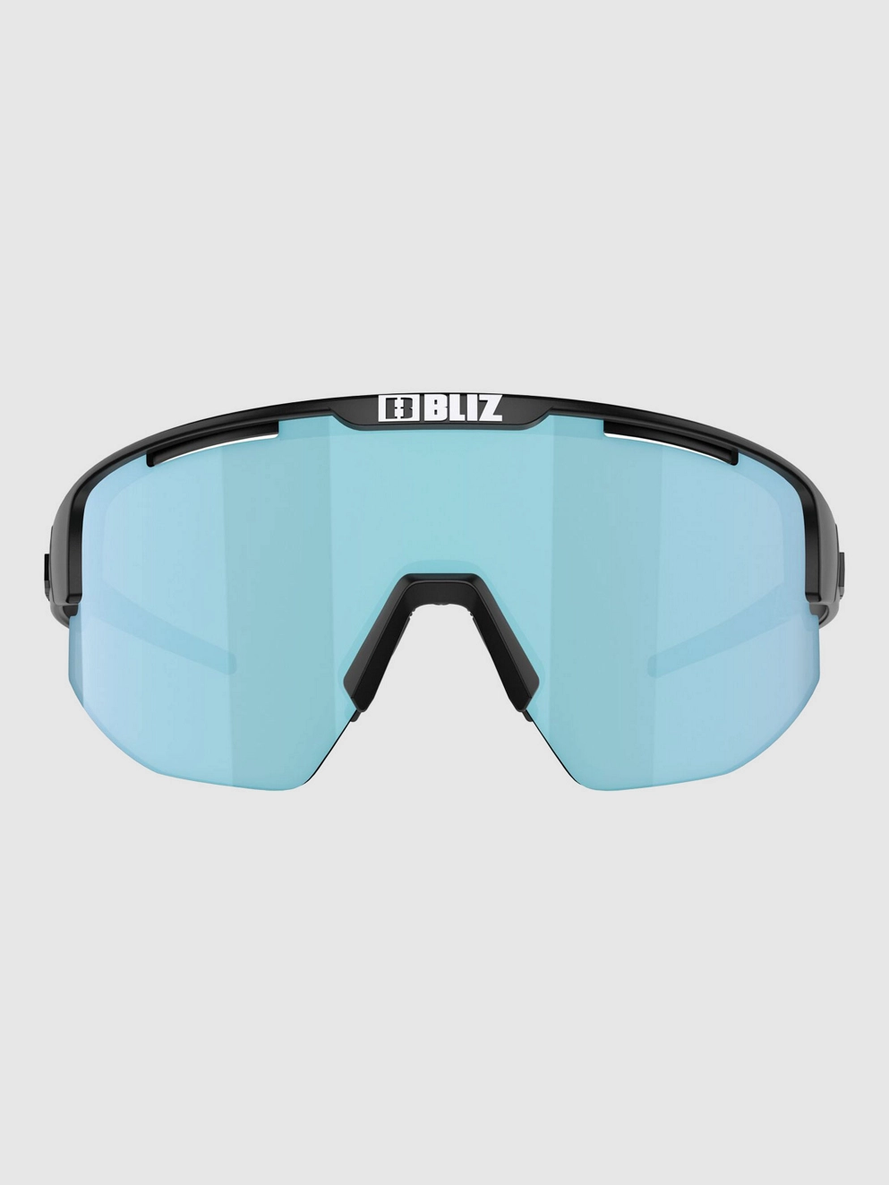 BLIZ Active Eyewear Matrix Small Matte Black Sunglasses smoke w ice blue multi