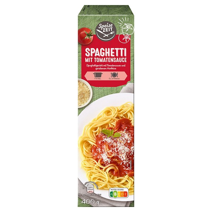 SPEISEZEIT Fertiggericht 400 g, Spaghetti-Tomatensauce