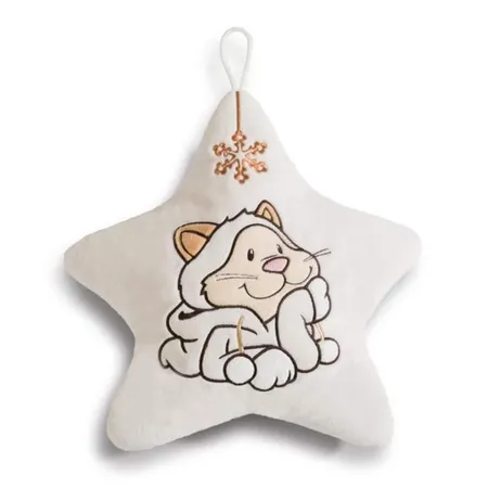 NICI Schneekatze Mädchen Wärmflasche Winter Stern