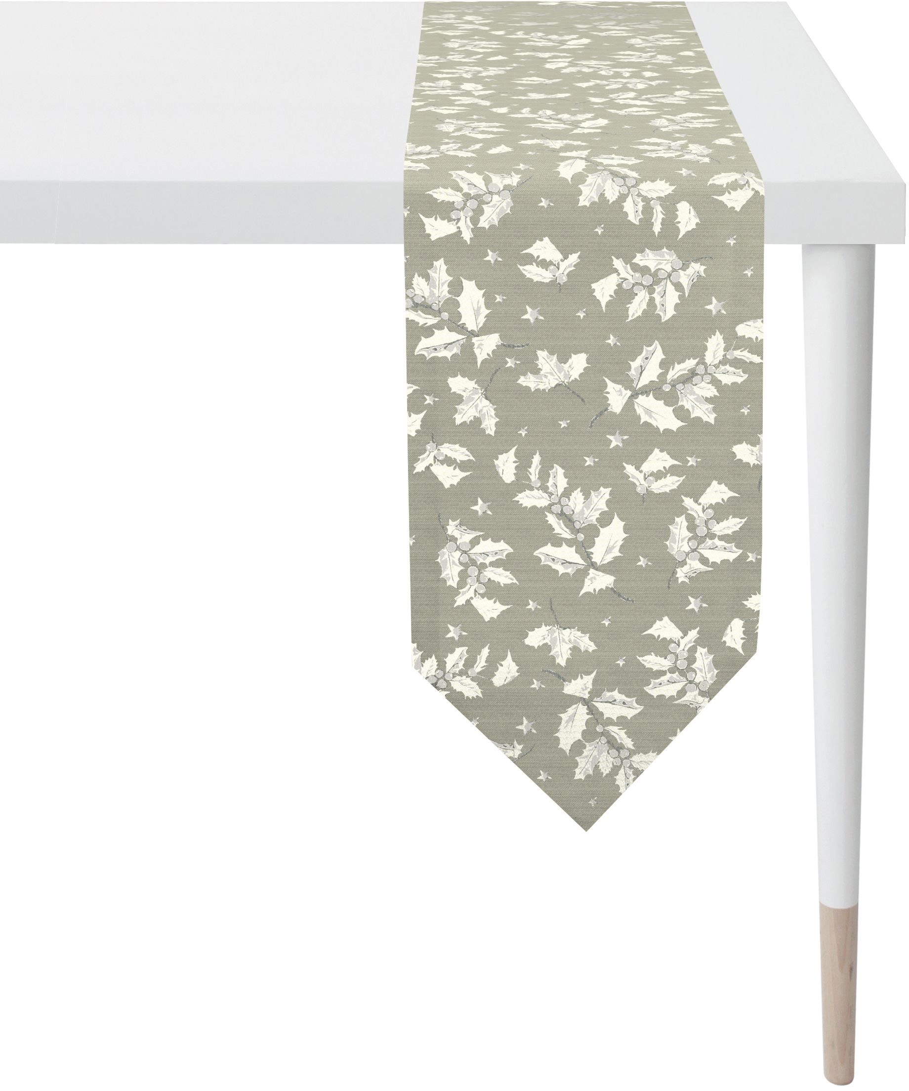 APELT Tischband »3625 Christmas Elegance, Jacquardgewebe, Weihnachtsdeko, Weihnachten« mit glänzenden Fäden