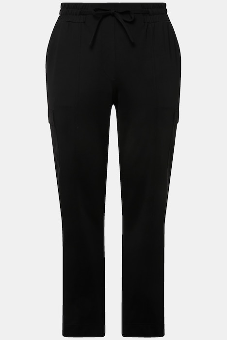 Cargohose, Taschen, Elastikbund, Saumschlitze