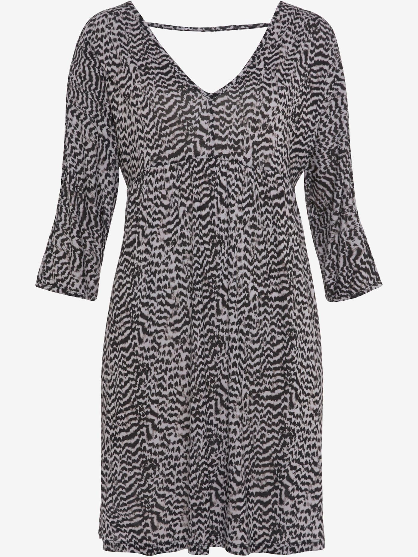 Robe en jersey encolure en v dégagée devant et au dos