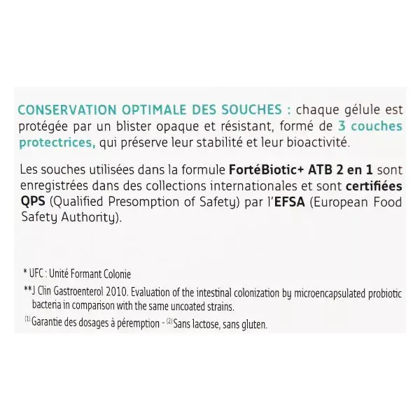 Forté Pharma Fortébiotic+ ATB 10 cápsulas