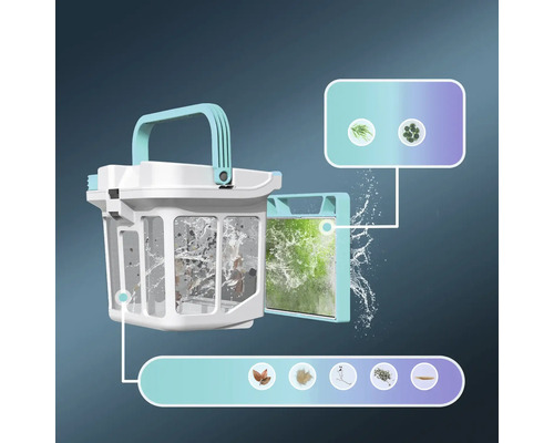 Zwembadrobot reinigingsrobot Aiper Scuba S1 Pro incl. oplaadkabel grijs