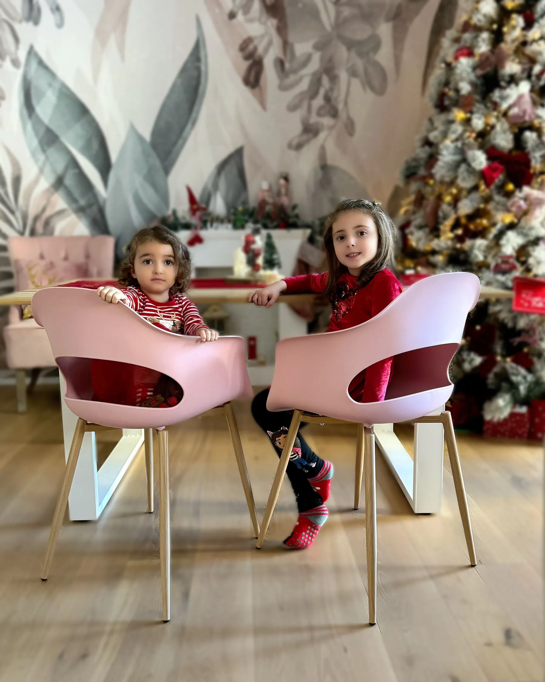 Set van 2 eetkamerstoelen UTICA Roze