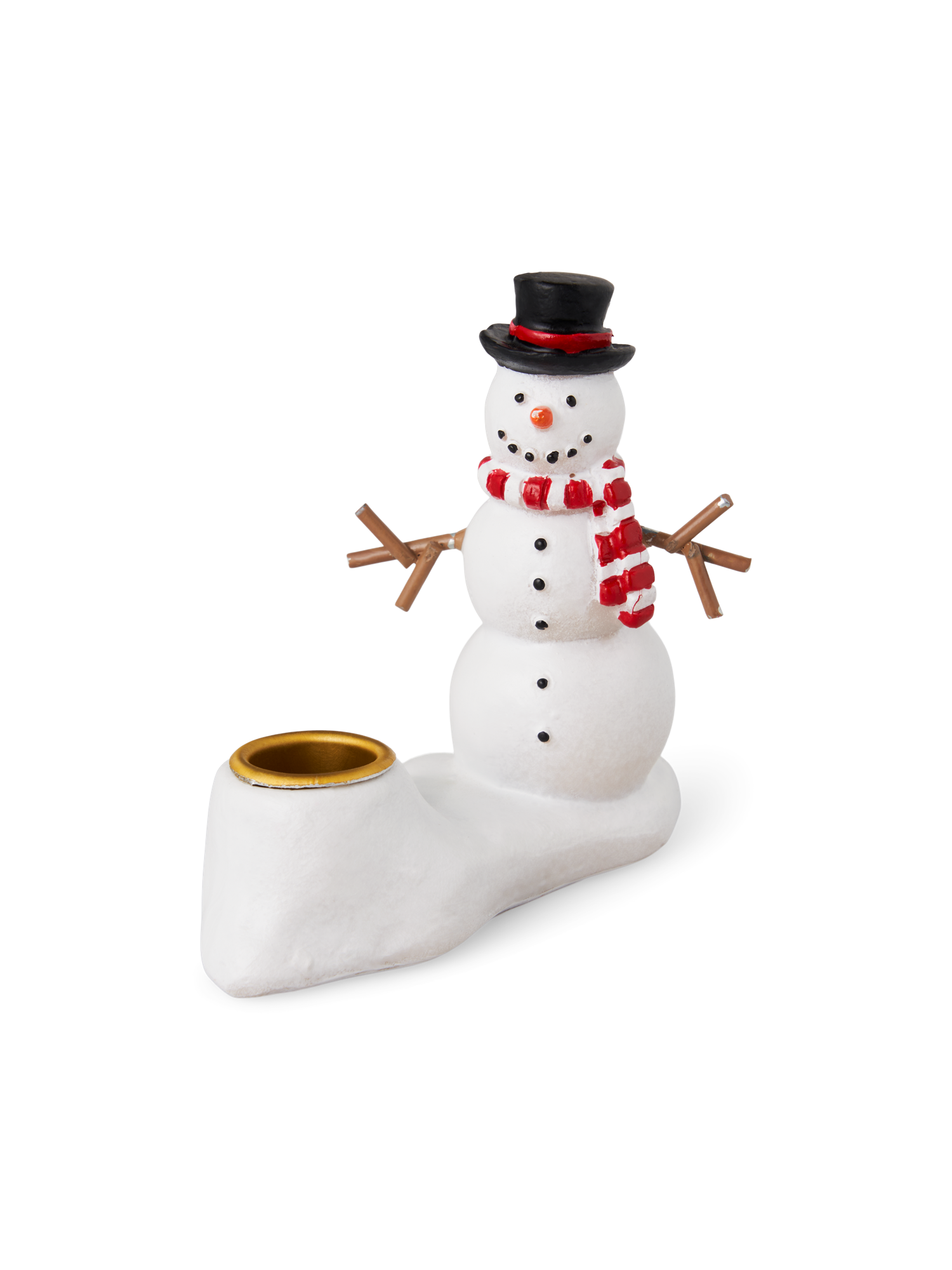 Lysestage | Polyresin. 6 cm. | White