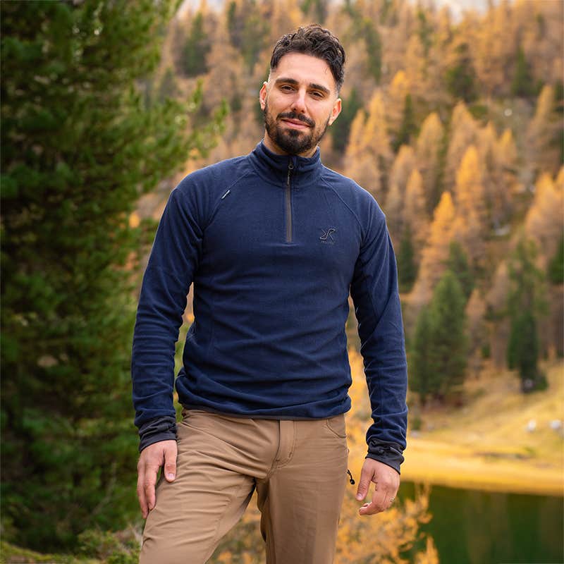 Trekker Fleece Herre Thunder Blue