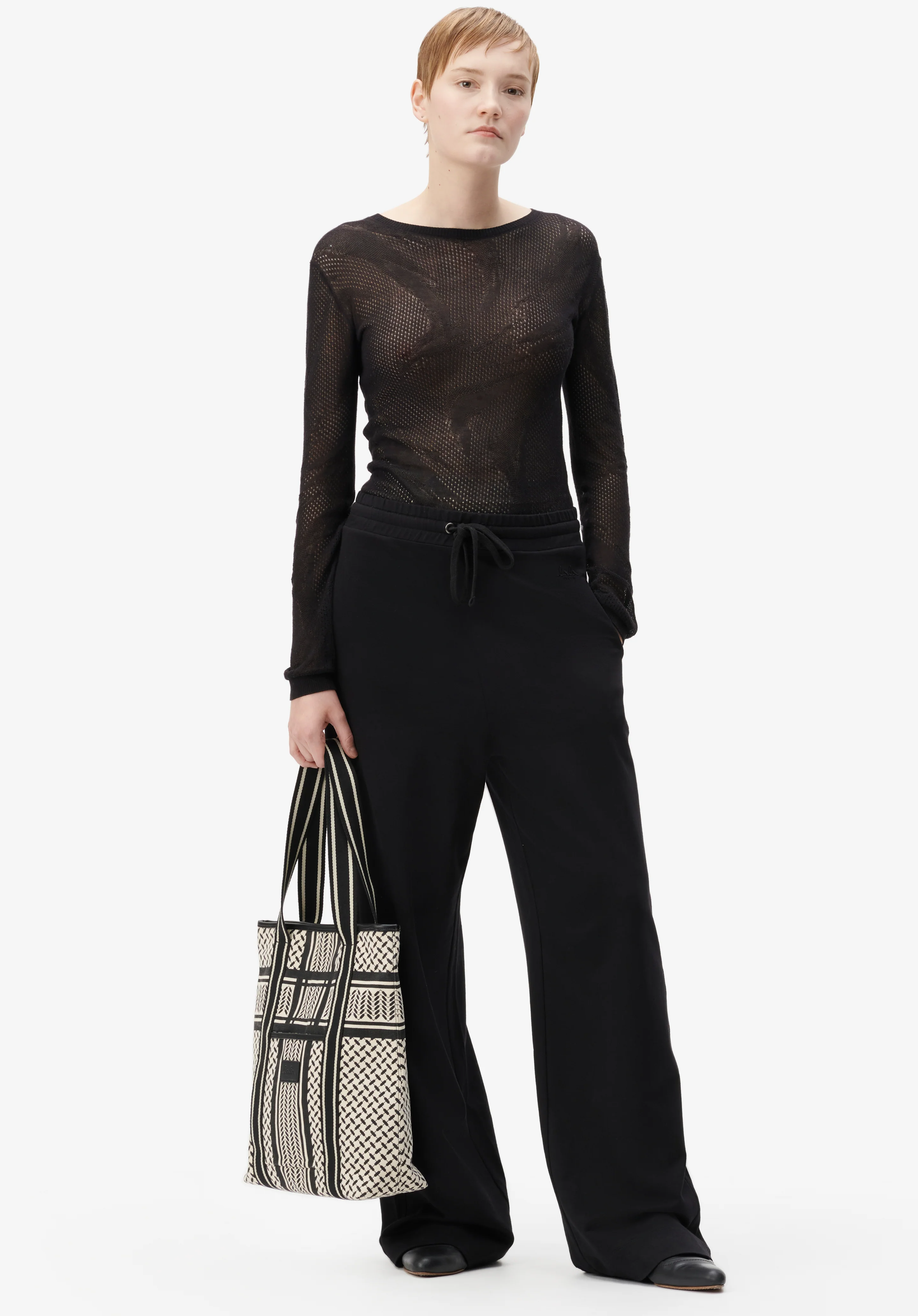 Lala Berlin  Carmela Tote - heritage stripe black