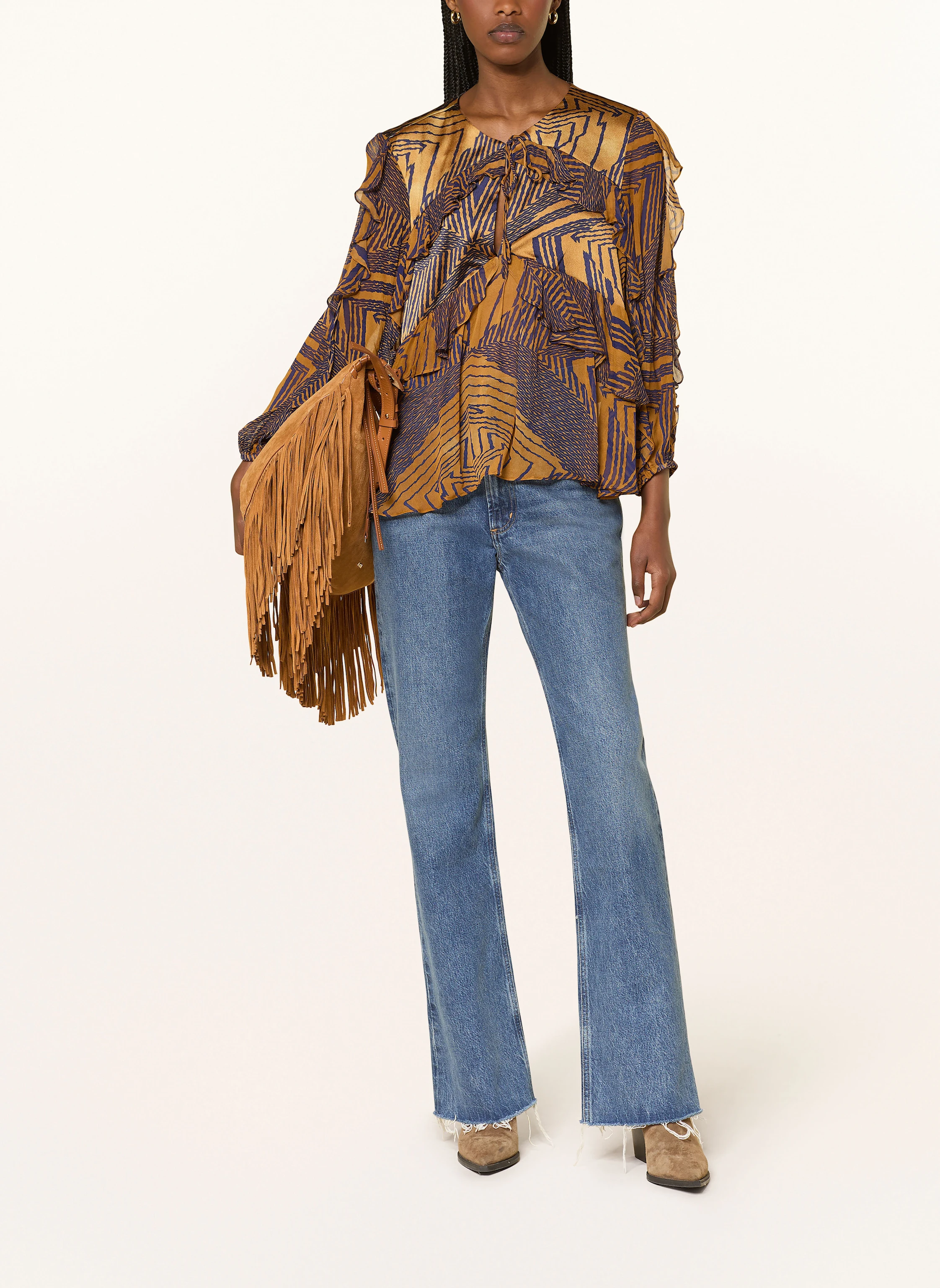 ba&sh Blusenshirt ANGELA mit Volants
