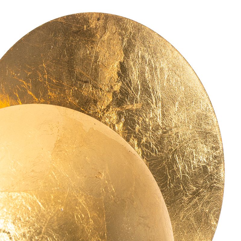 Moderne wandlamp goud rond 20cm - Sunrise