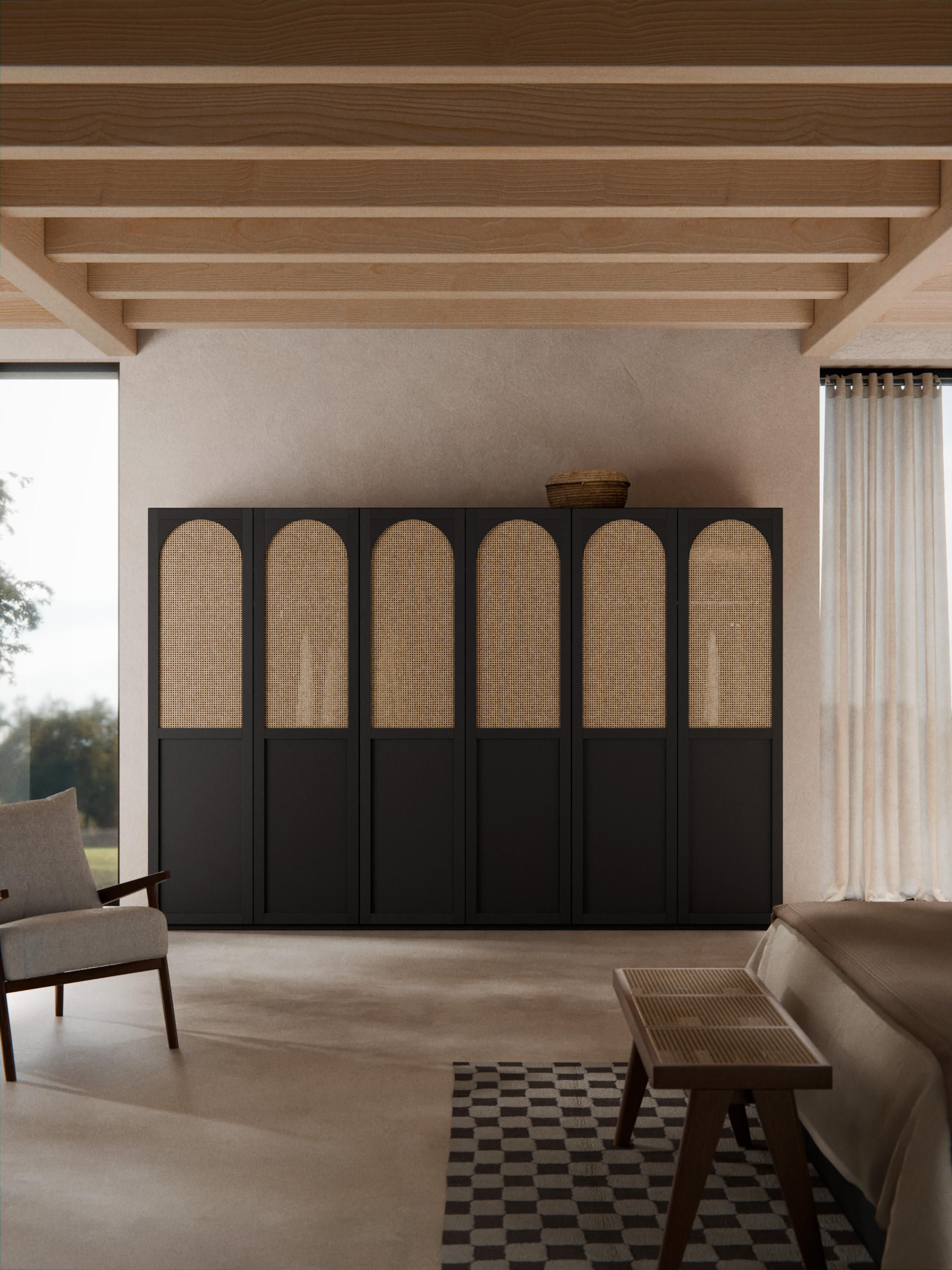 Modulaire draaideurkast Jeanne, 300 cm breed, diverse opties