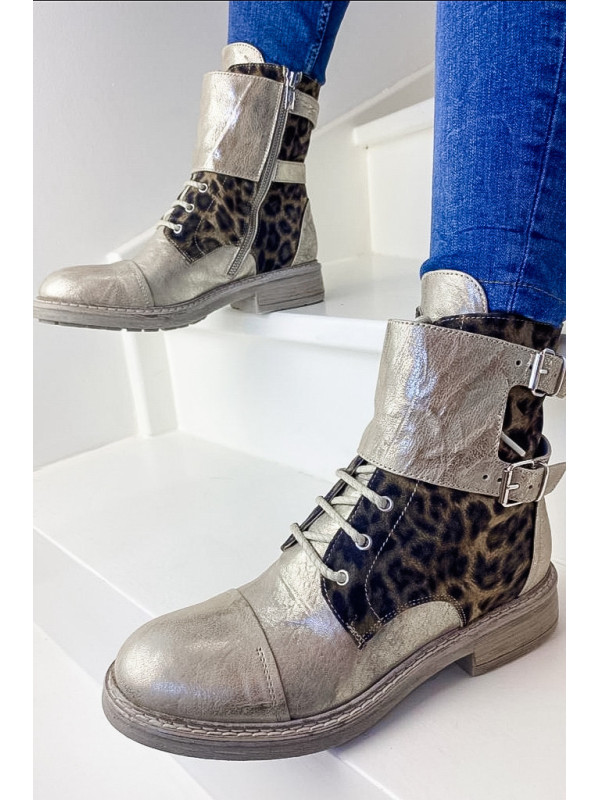 Rangers cuir léopard 6856 - Fru.it